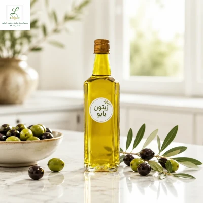 روغن زیتون بکر بابو با کیفیت عالی [ 500 گرمی ]