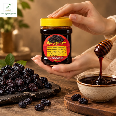 شیره مویز سیاه ارگانیک و خالص (بمب انرژی و خون‌ساز)نیم کیلویی